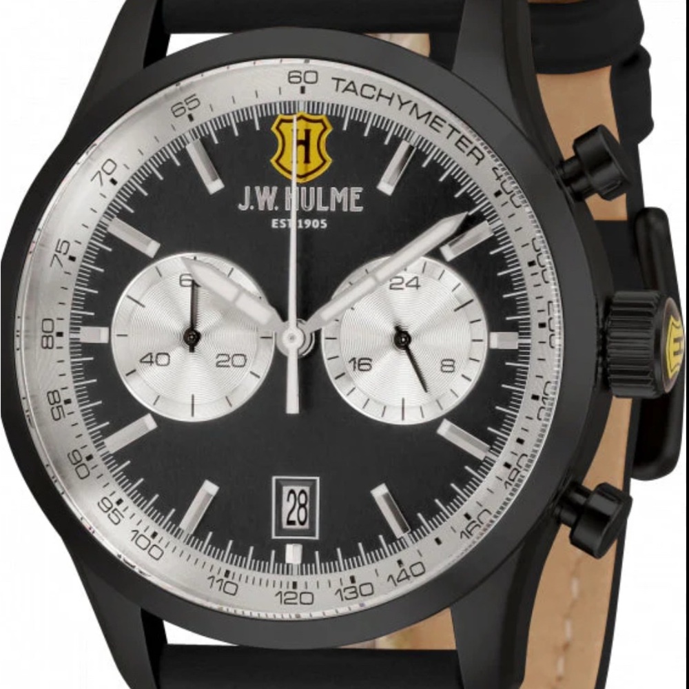 Black Men's Chronograph Watch